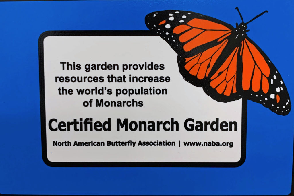 Picture of Certified Monarch Garden sign