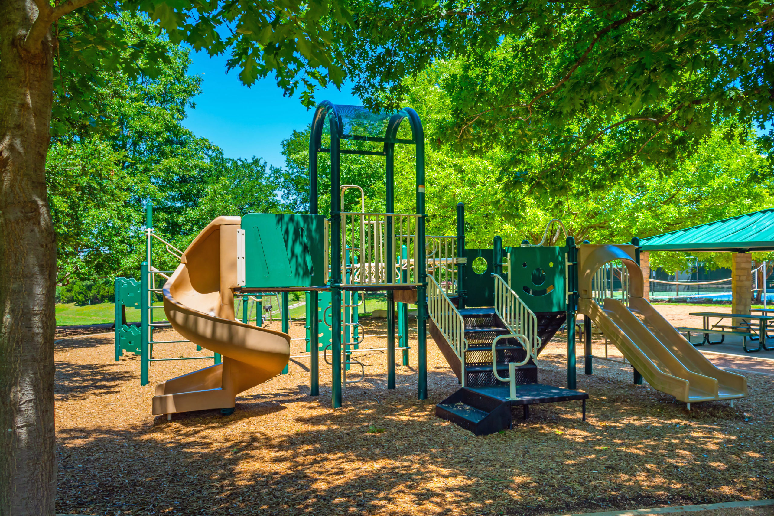 Picture of the playground at Fern Bluff Park.