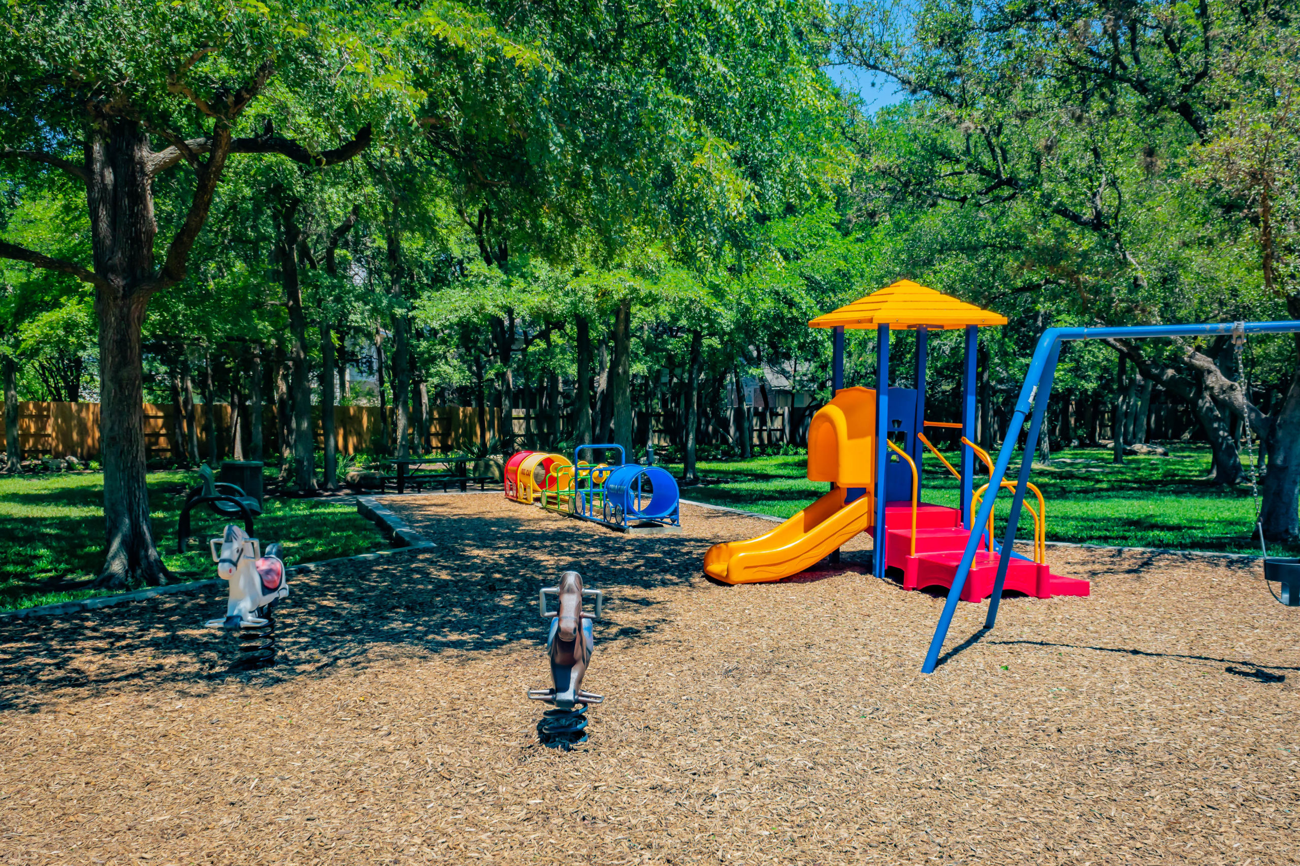 Picture of a playground in Veterans Park.